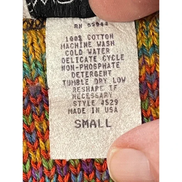 VTG Sweater Loft New York Harvest Knit Vest Apples Pumpkin S USA Autumn granny - Picture 9 of 11